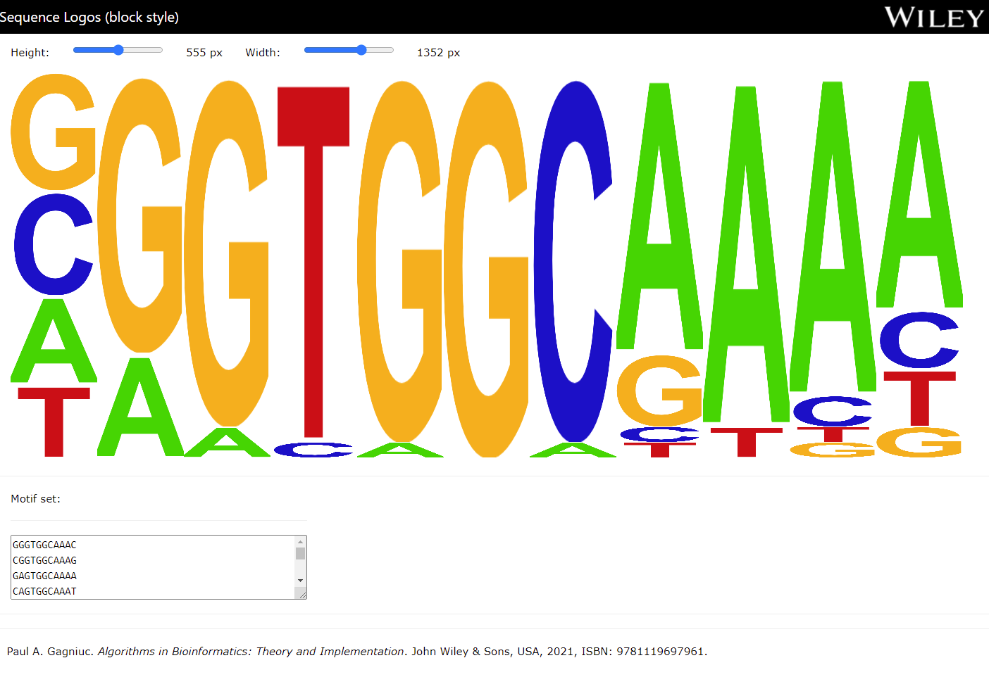 Sequence Logo (block style)