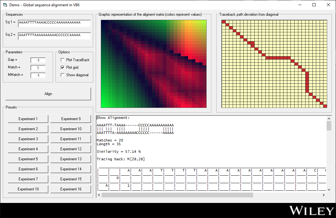 Visual Sequence Alignment in VB6