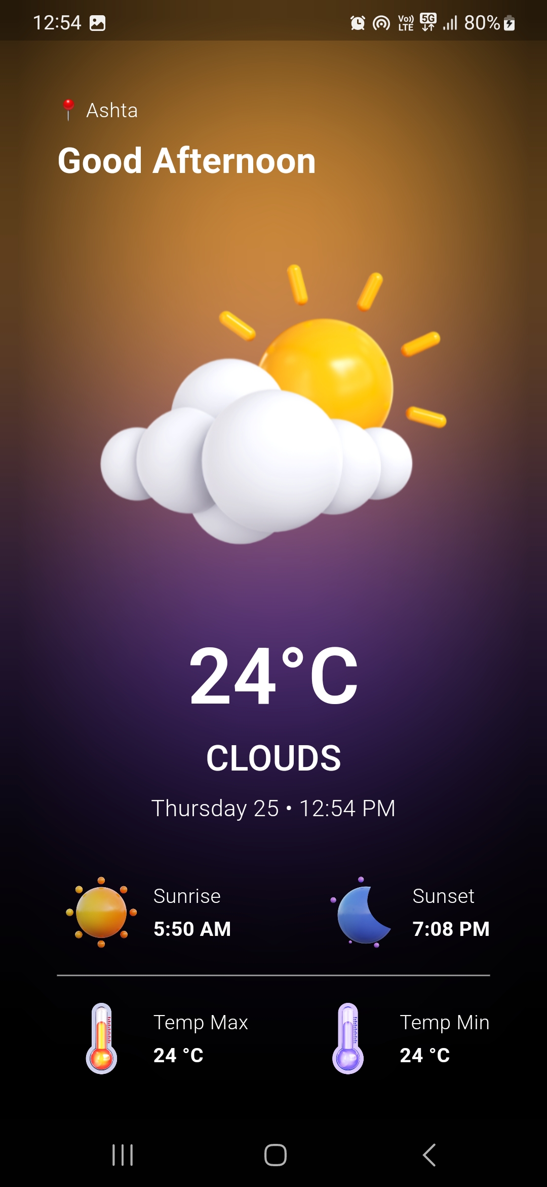 Weather Screen