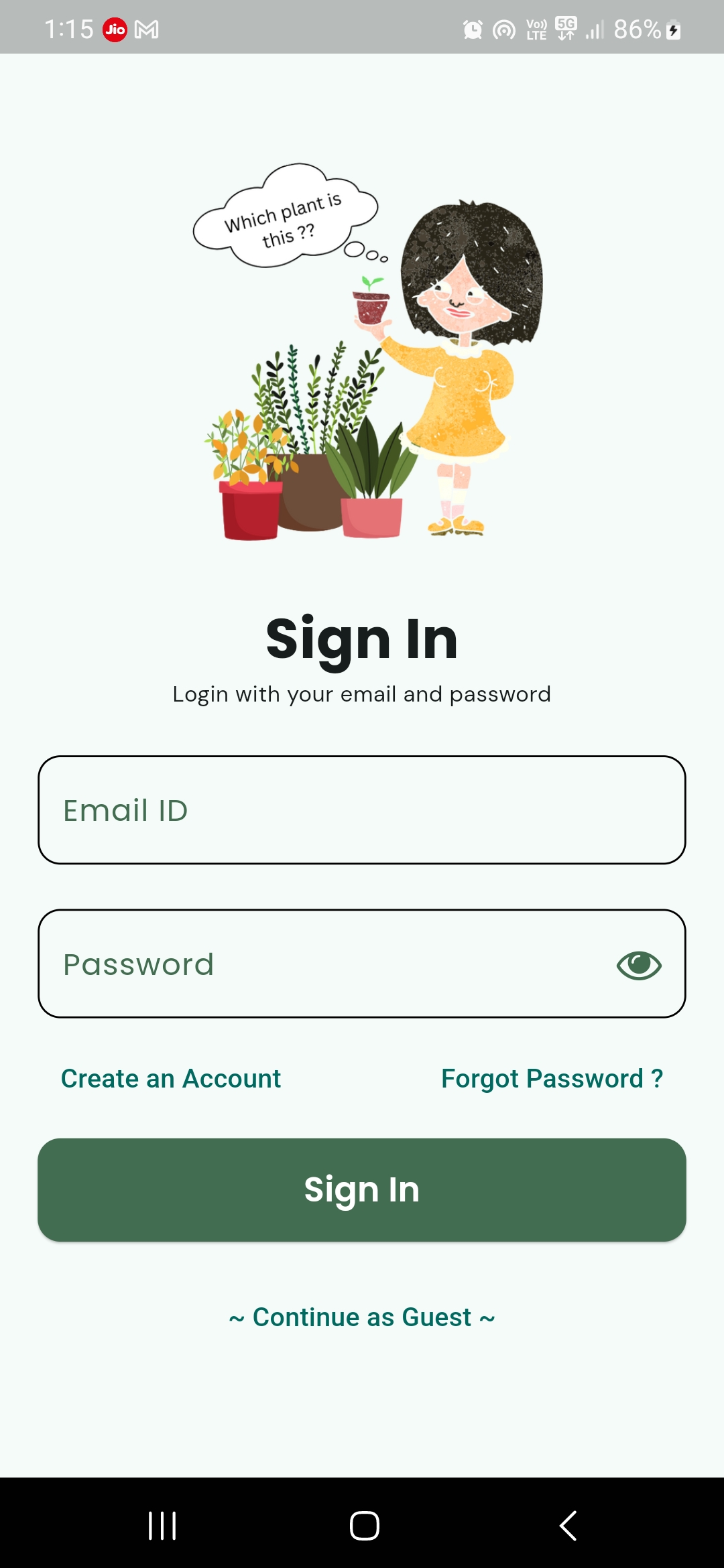 Login Screen