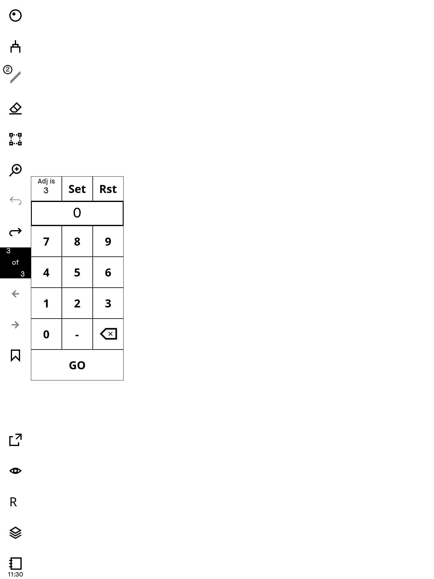 Screenshot with numpad