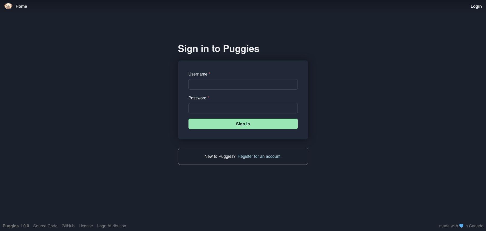 Login Page