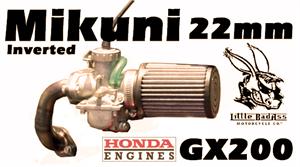 Mikuni Carb Kit, Inverted, for Honda GX120/160/200 and clones