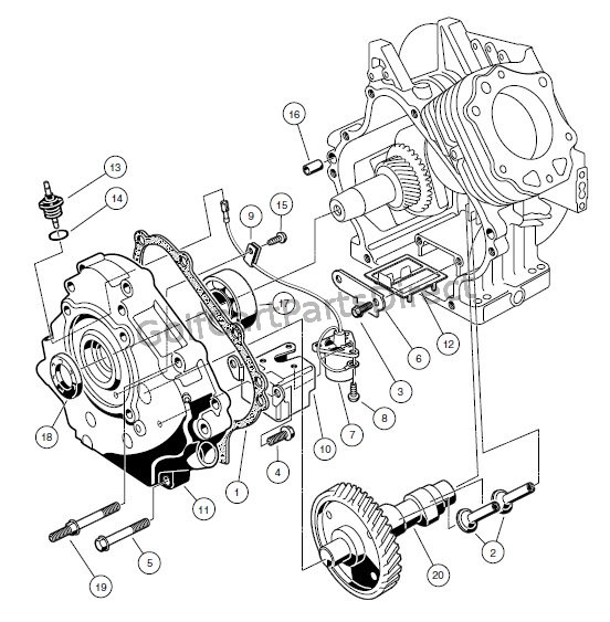 Club Car Fe290 Engine Diagram