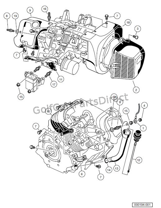 Club Car Fe290 Engine Parts Diagram