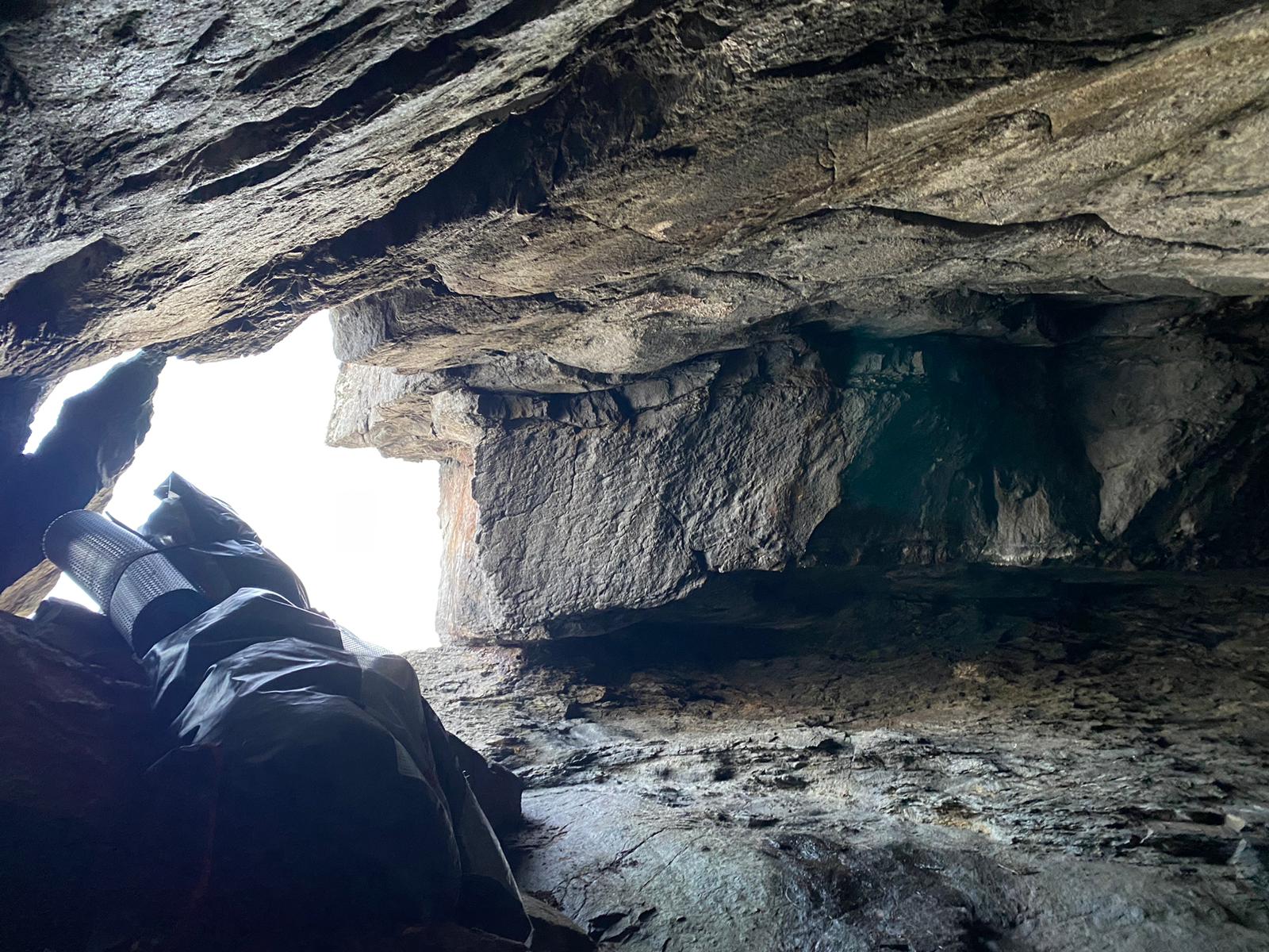 Cave exploring on Scotland trip