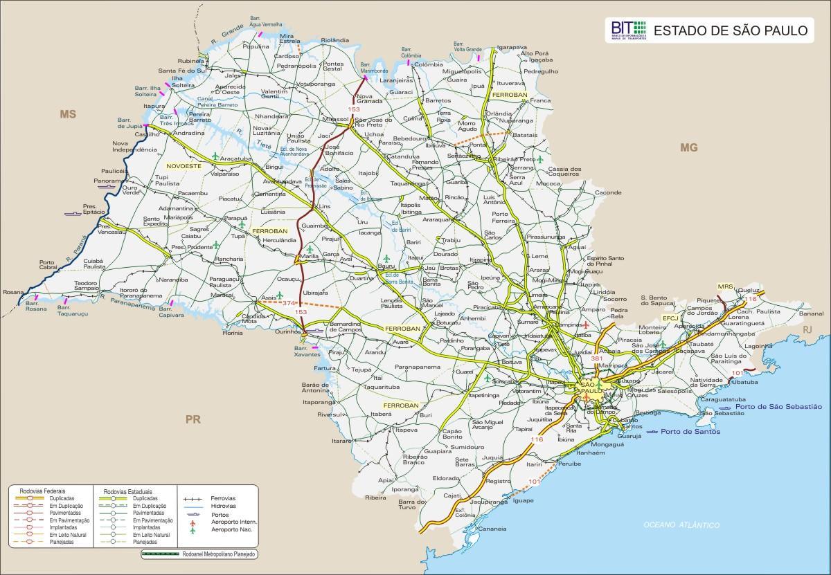 Mapa de Galicia do Estado