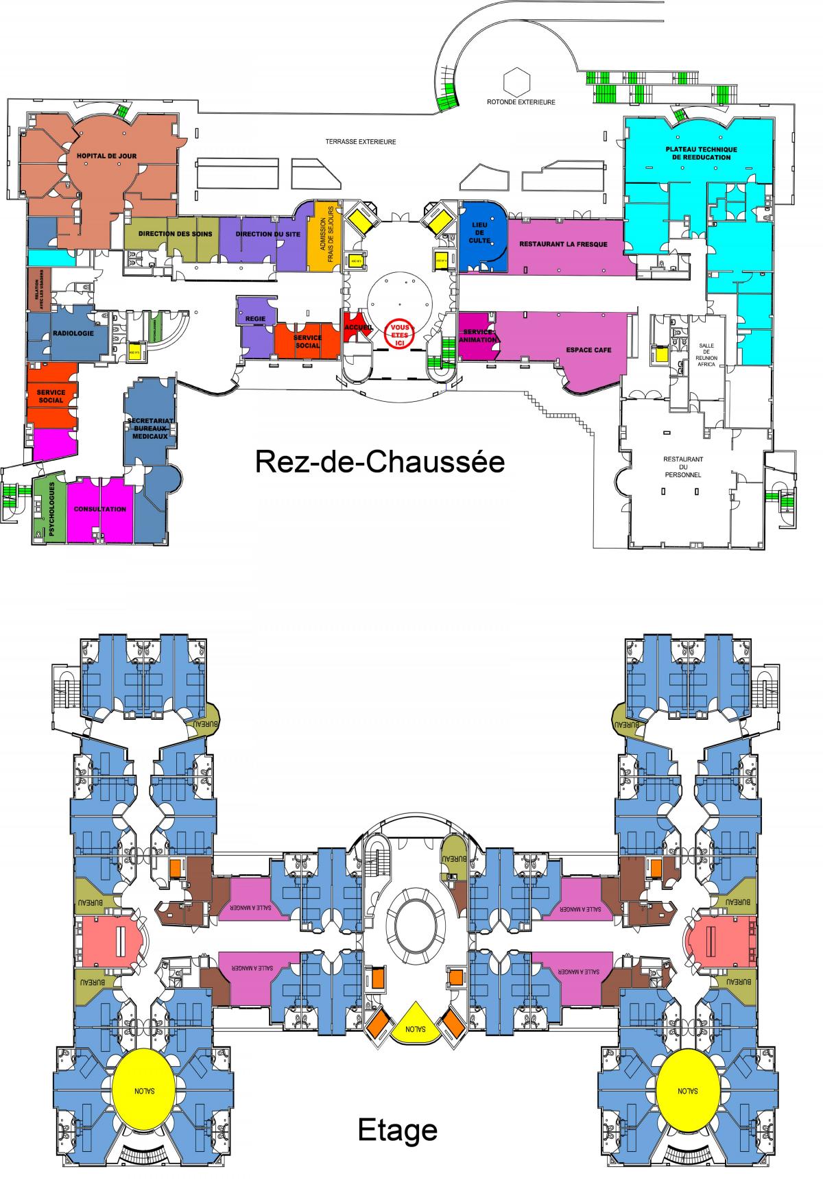 Mapa de Vaugirard hospital