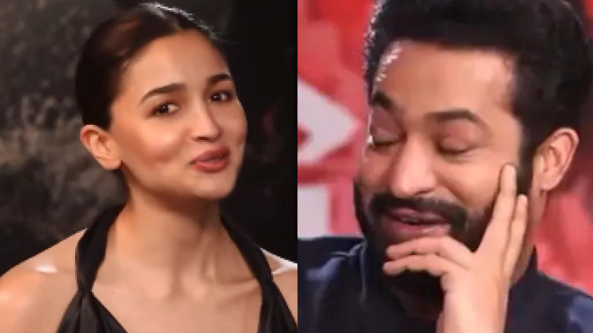 Alia Bhatt sings Chuttamalle song from Devara part 1; Jr NTR impressed with her skills