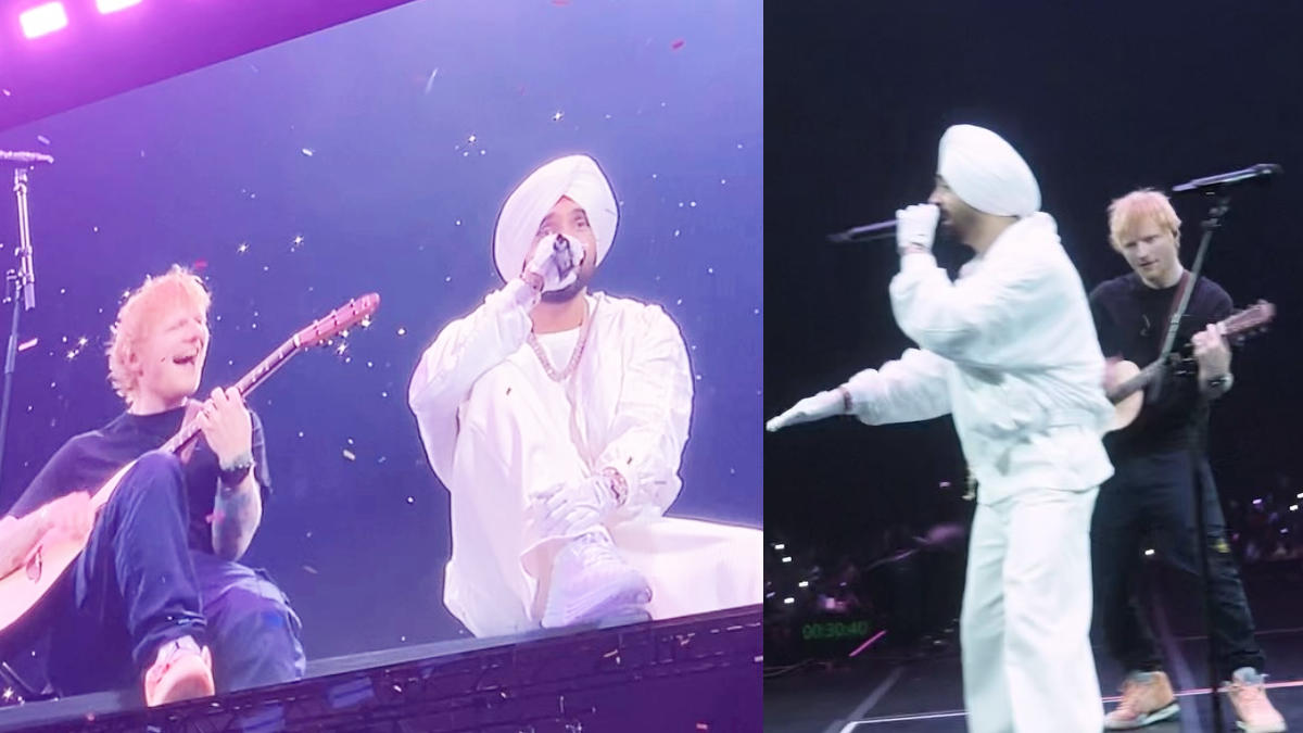 Ed Sheeran makes surprise appearance at Diljit Dosanjh concert in Birmingham; Fan says, “First Arijit, now Diljit Ed Sheeran is collecting Indian musicians like infinity stones”