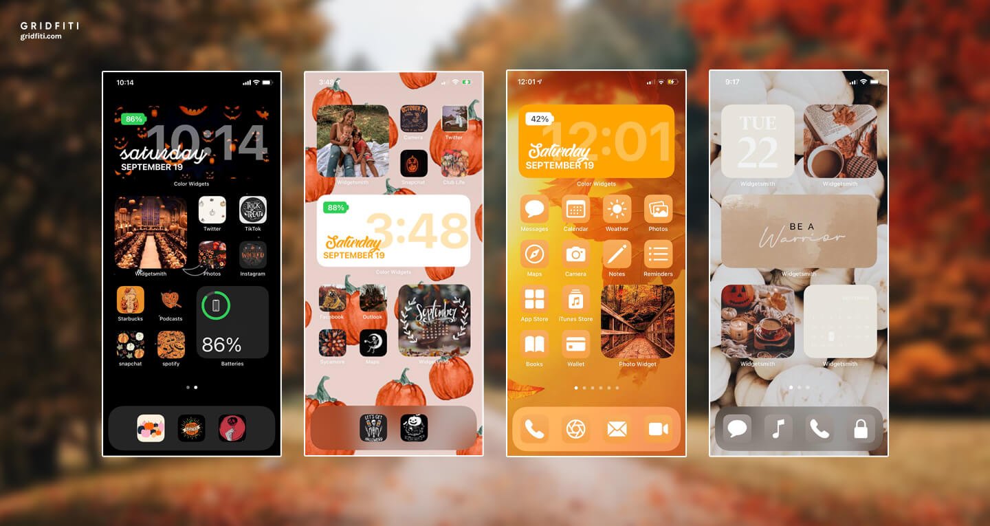 Fall & Halloween iOS 14 Design Ideas