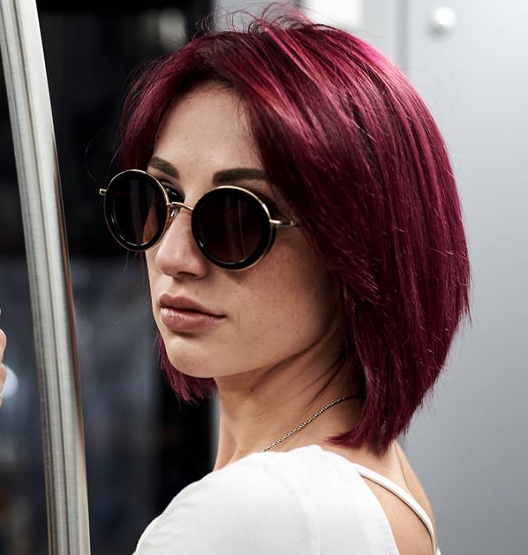 maroon hair color