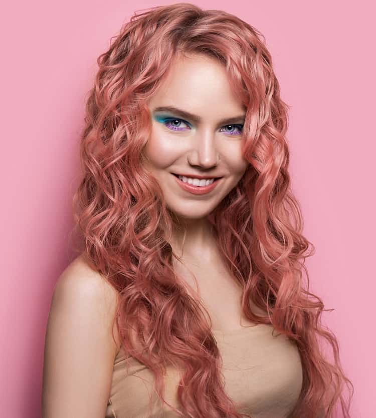 rose gold hair color