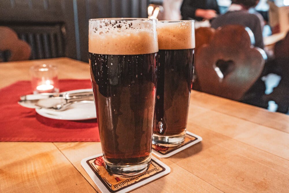 Smoked beer in Bamberg, Germany