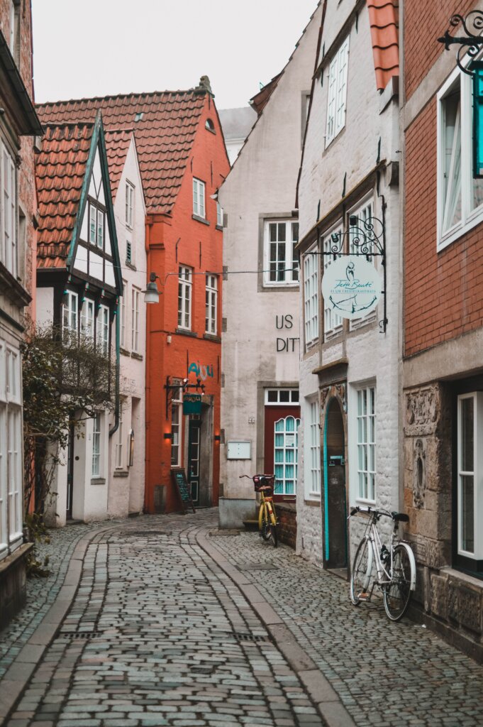 Beautiful Old Town street in Dresden, Germany