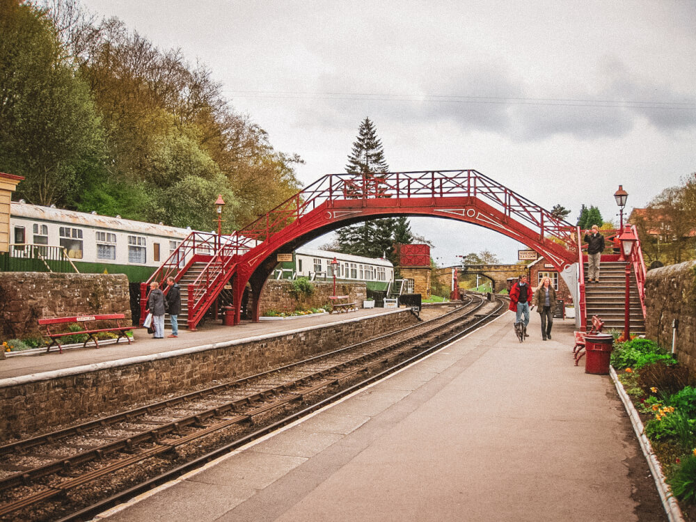 Harry Potter train station in Goathland