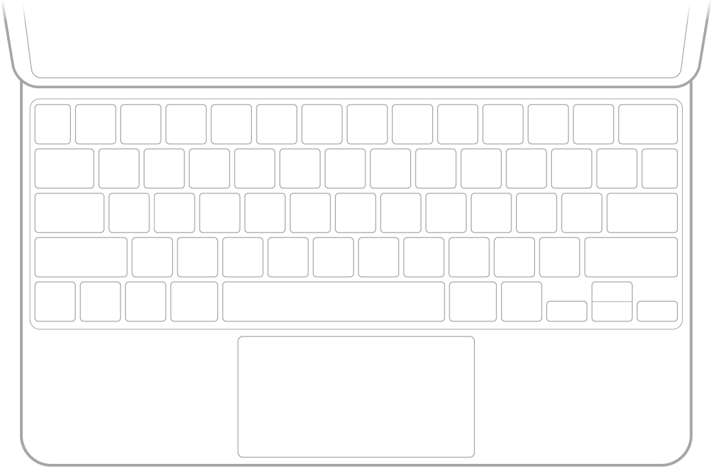 An illustration of Magic Keyboard for iPad.