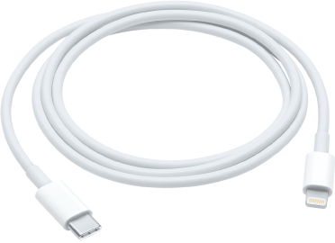 Le câble USB-C vers Lightning.