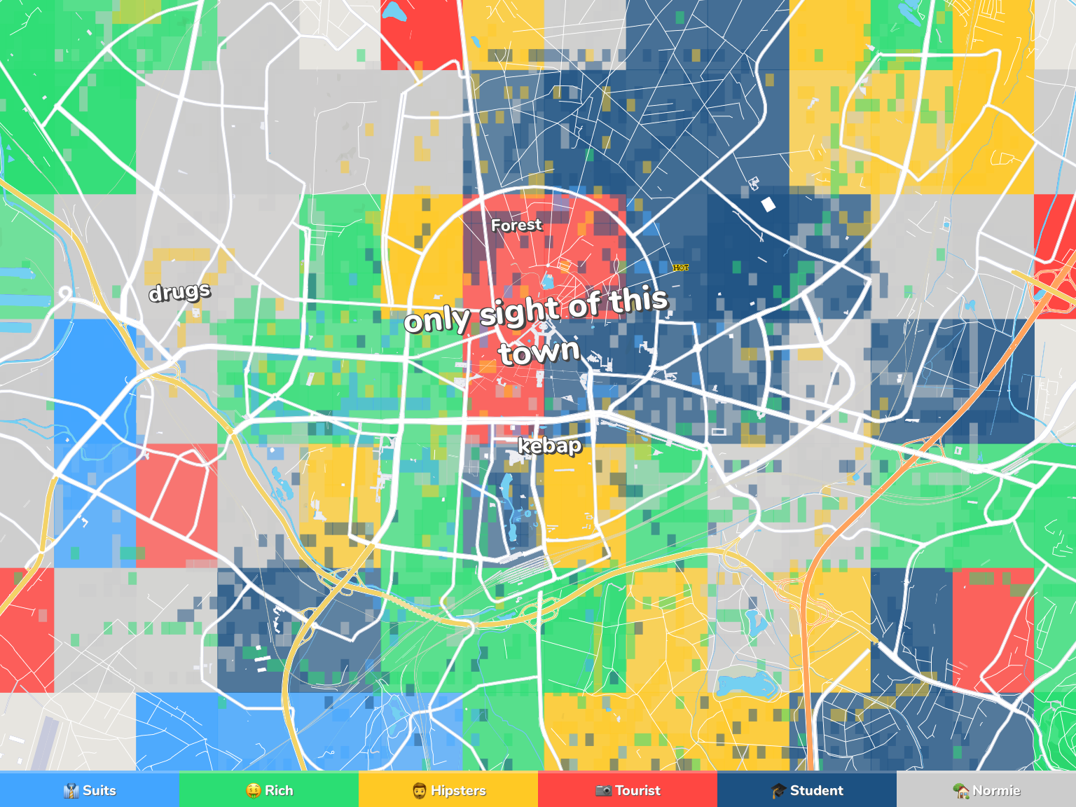 Karlsruhe Neighborhood Map