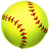 Softball Emoji, Apple style