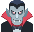 Man Vampire Emoji, Facebook style