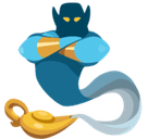 Man Genie Emoji, Facebook style