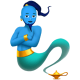 Man Genie Emoji, Apple style