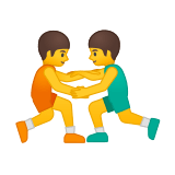 People Wrestling Emoji, Google style