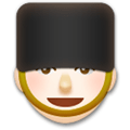 Guard Emoji with Light Skin Tone, LG style