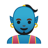 Man Genie Emoji, Google style