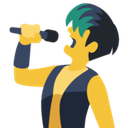 Man Singer Emoji, Facebook style