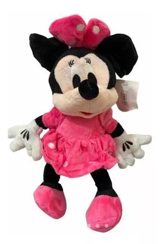 Pelúcia Mini Minnie Vestido Rosa 28cm | Parcelamento sem juros