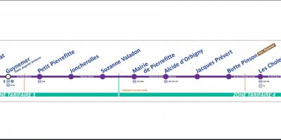 Térkép a Párizsi Villamos T5