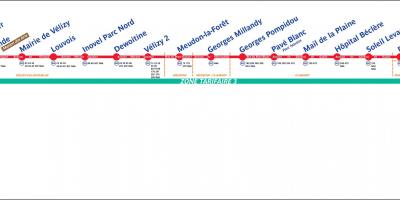 Térkép a Párizsi Villamos T6