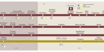 Térkép Transilien ligne K