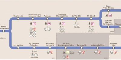 Térkép Transilien ligne L