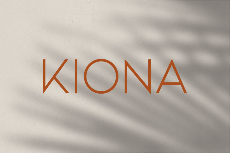 kiona yoga font