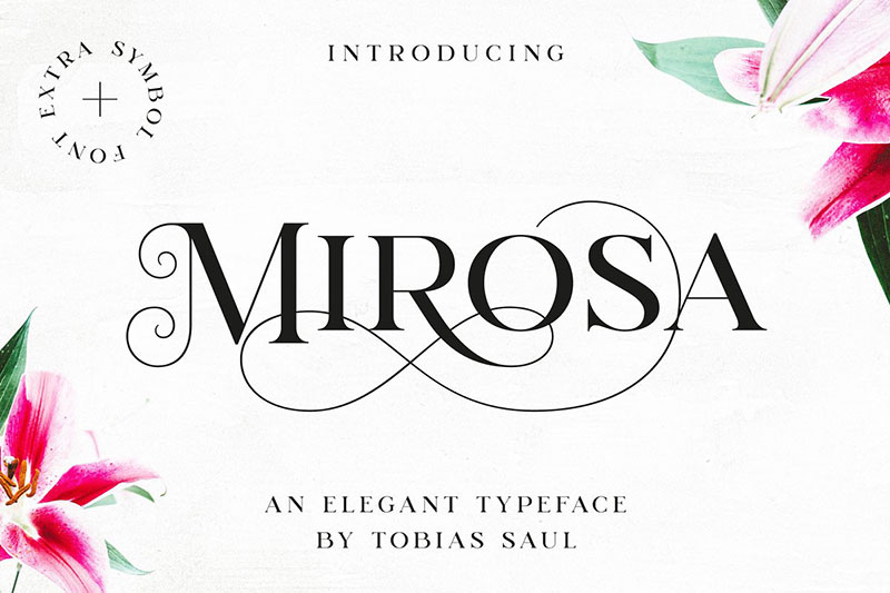 mirosa yoga font