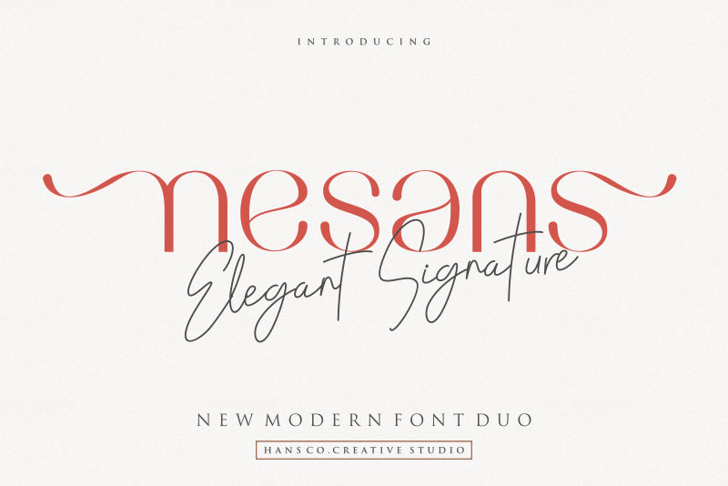 nesans yoga font