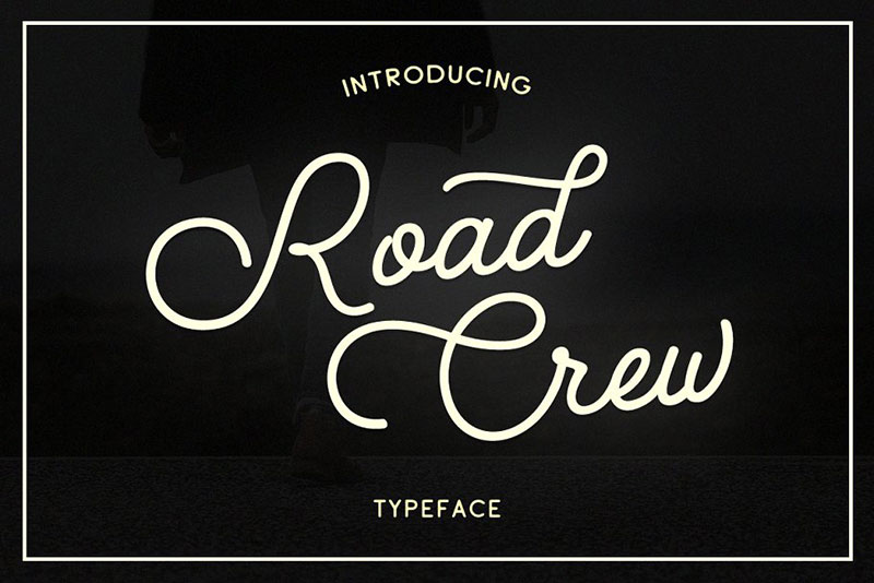 road crew yoga font