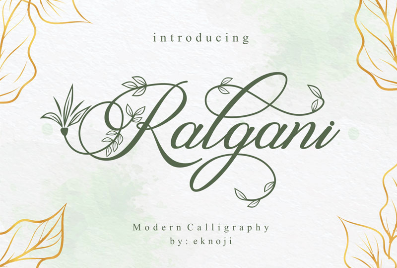 ralgani yoga font