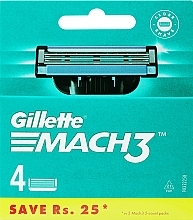 Shaving Razor Refills, 4 pcs. Gillette Mach3