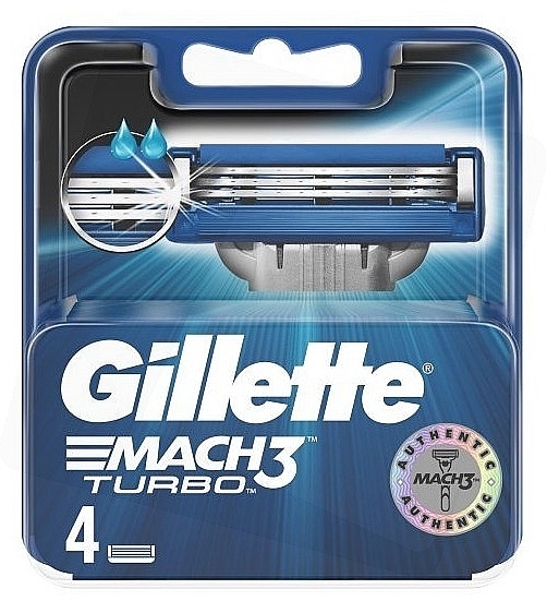 Shaving Razor Refills, 4 pcs. - Gillette Mach3 Turbo