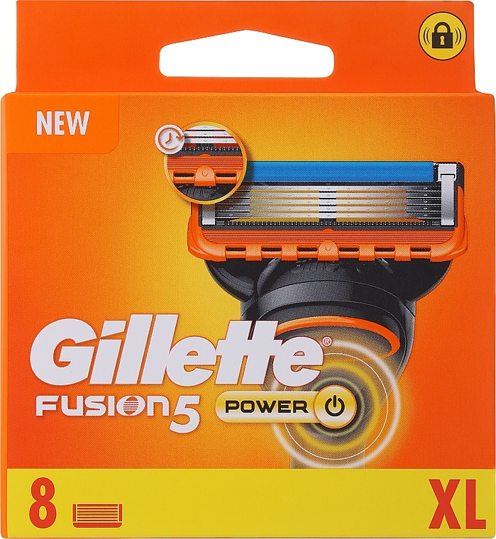 Shaving Razor Refills, 8 pcs. - Gillette Fusion Power