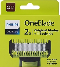 Refill Blades Philips OneBlade Face + Body QP620/50