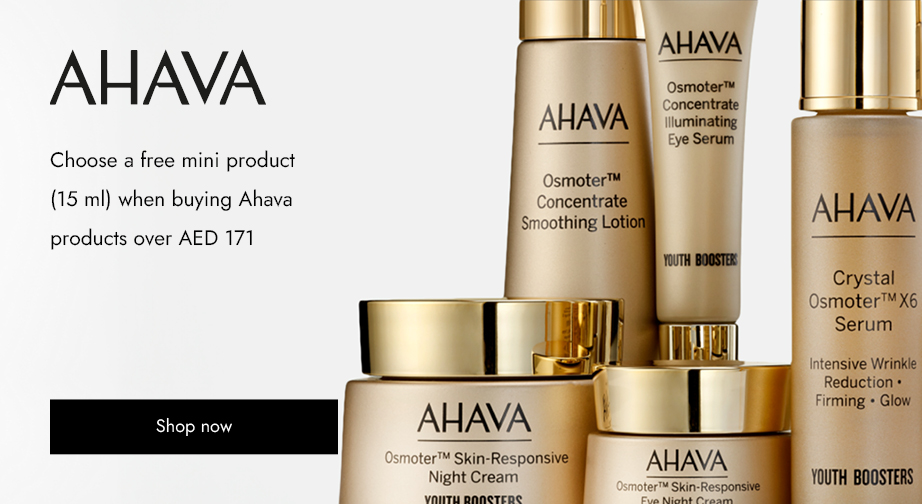 Choose a free mini product (15 ml) when buying Ahava products over AED 171 