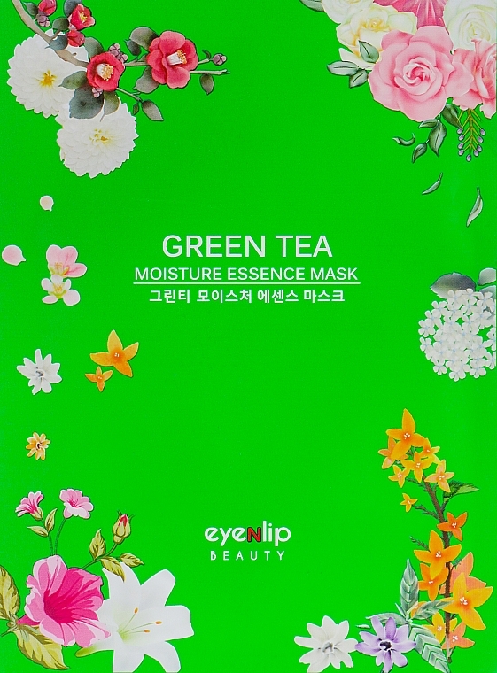 Face Sheet Mask - Eyenlip Green Tea Oil Moisture Essence Mask