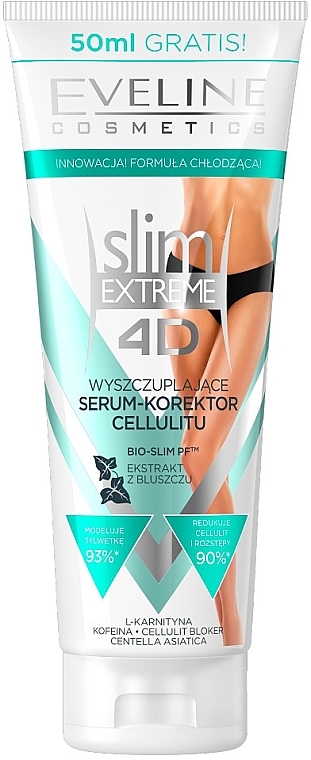 Intensive Slimming Serum "Slimness and Elasticity" - Eveline Cosmetics Slim Extreme 4D