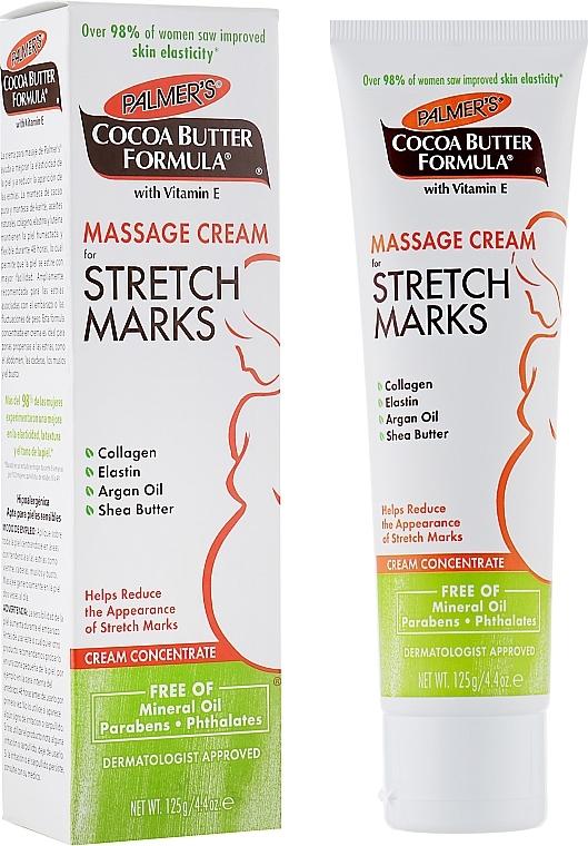 Massage Anti Stretch Marks Body Cream - Palmer's Cocoa Butter Formula Massage Cream for Stretch Marks