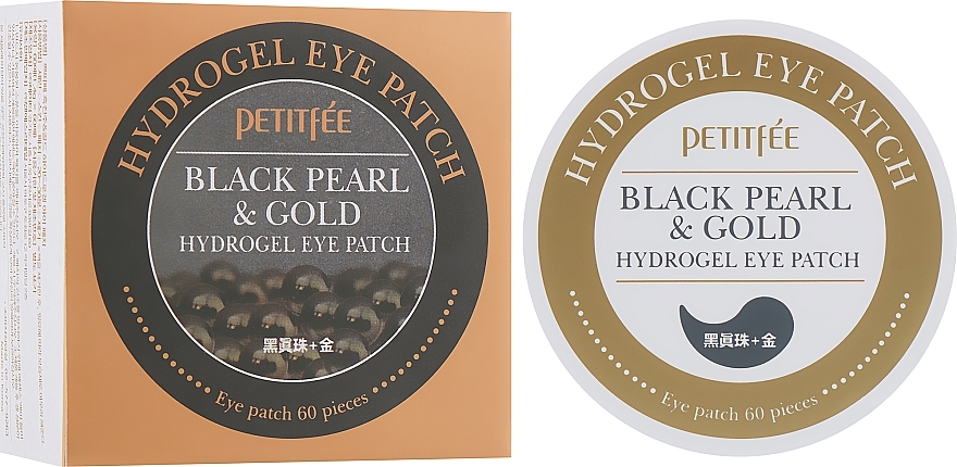 Black Pearl & Gold Hydrogel Eye Patch - Petitfee & Koelf Black Pearl&Gold Hydrogel Eye Patch